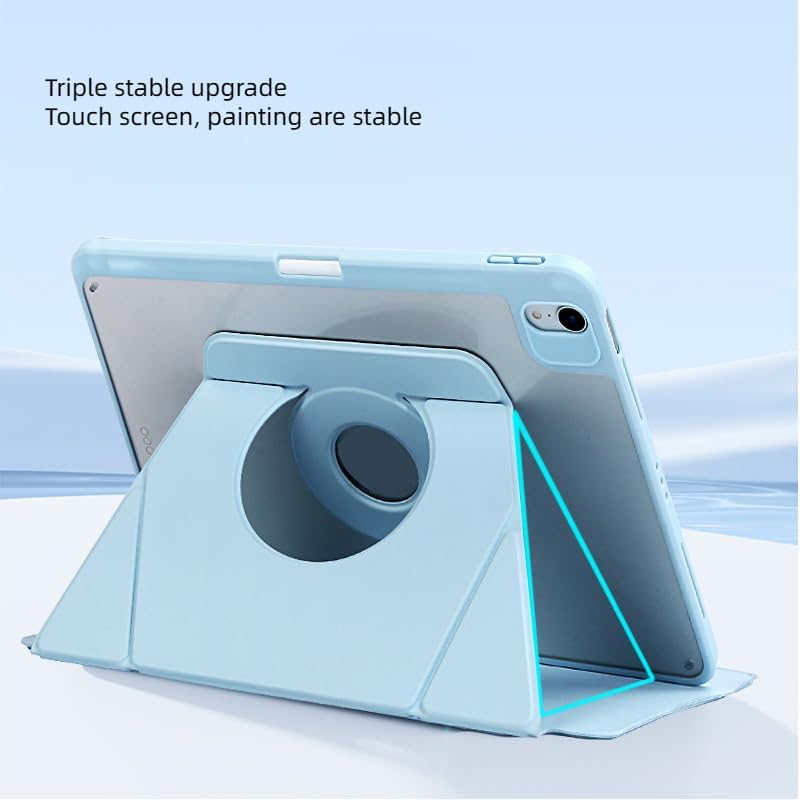 720 Rotating Tablet Case for iPad Air 3 2019, 2017, iPad Pro 10.5-inch Magnetic Detachable Tablets Casing, Stand Floating Back Cover (Blue, iPad Air3/Pro(10.5"))
