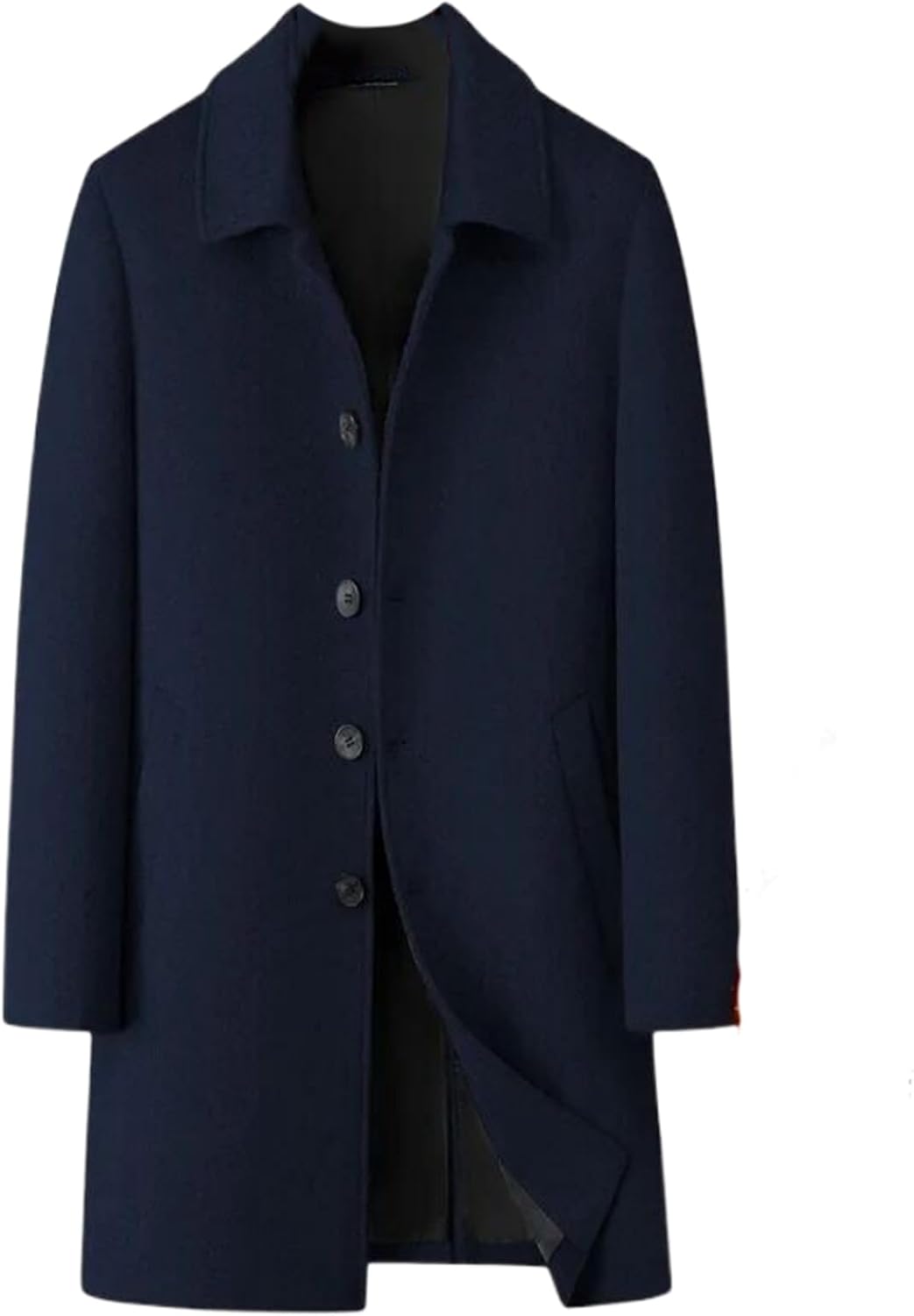 Men Formal Business Wool Trench Coats Overcoats Woolen Blends Long Jackets