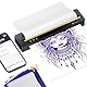 TATTMUSE Tattoo Stencil Drucker, Tattoo Transfer Drucker Bluetooth, Schablone Drucker für Anfänger im Tattoosetzenmit 5 Stück Papier, Thermodrucker Tattoo mit Smartphone PC