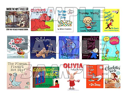 Mini Children's Story Book Edible Cupcake Toppers Cake Decorations 15 Books