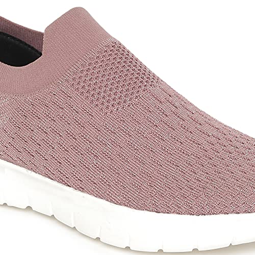 Image of Marc Loire Women's Athleisure Comfortable Knitted Active Wear Slip-On Casual Shoes