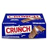 CRUNCH Full-Size Candy Bar, Creamy Milk Chocolate with Crunchy Crisped Rice, Single Bar, 1.55 oz