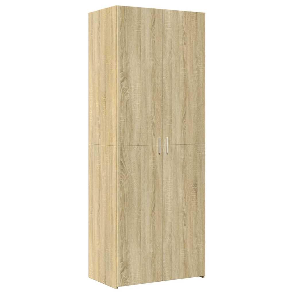 Mobile Alto da Soggiorno Rovere Sonoma 70x42,5x225 cm | Scaffale salvaspazio con 8 scomparti capienti, ideale per organizzare bagno, studio e corridoio con stile moderno.