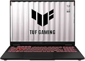 ASUS TUF Gaming A16 FA608PM, Notebook Gamer 16", AMD Ryzen 9 8940HX, RTX 5060 8 GB, 16 GB DDR5, SSD 1 TB, Windows 11 Home, Jaeger Gray