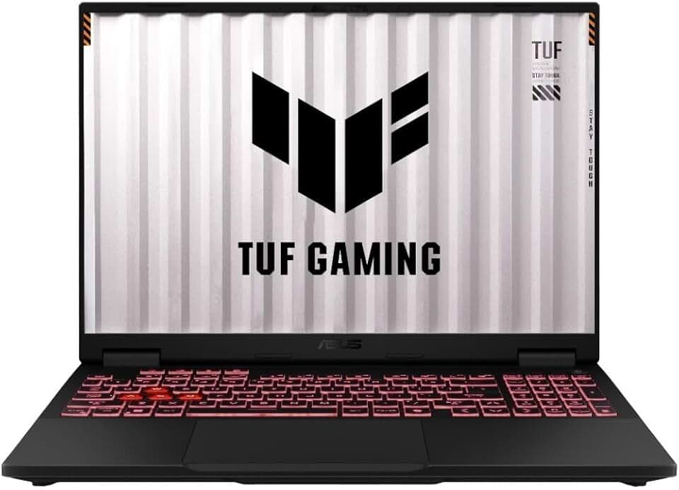 ASUS TUF Gaming A16 FA608PM, Notebook Gamer 16", AMD Ryzen 9 8940HX, RTX 5060 8 GB, 16 GB DDR5, SSD 1 TB, Windows 11 Home, Jaeger Gray
