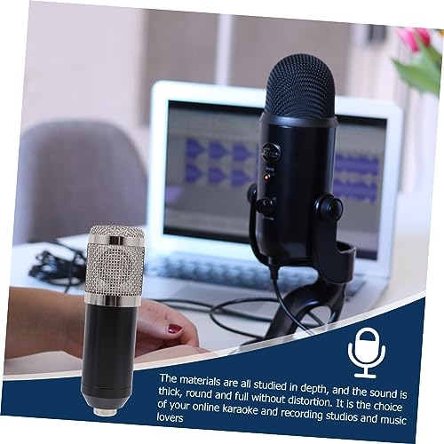 Microphone à condensateur filaire noir et argent avec kit complet pour PC - 3