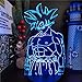 Dragon Ball Lampe À Led Son Goku Ultra Instinct 3D Veilleuse Anime Figure Goku Manga Lampara Maison Désocration Éclairage Dbz Bandai-Télécommande
