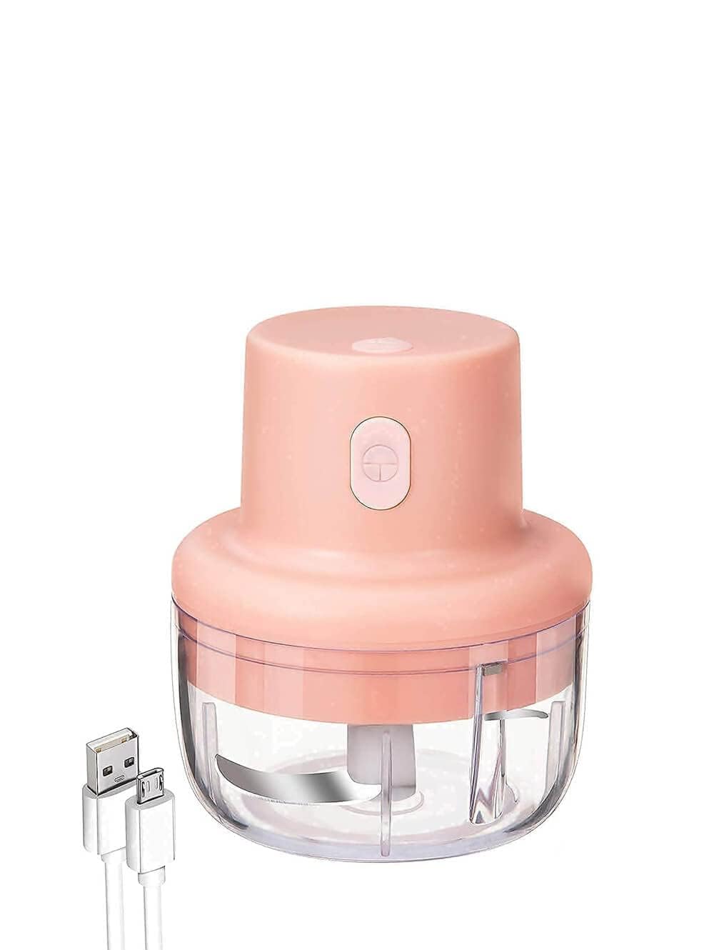 HISORIYA Electric Mini Garlic Chopper Mixer, Fruit-Vegetable Cutter Supplement Machine Blender, USB Rechargeable Electric Chopper for Fruit, Vegetable, Onion, Garlic - Food Cutter-image-47