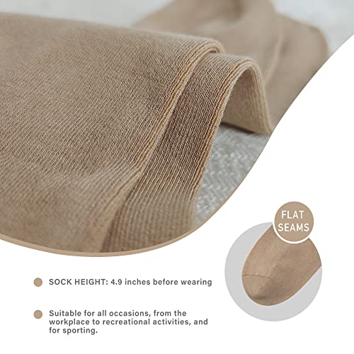 Image of SERISIMPLE Viscose Bamboo Men sock Breathable Sock Quarter Thin Ankle High Sock Comfort Cool soft Sock 5 Pairs