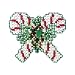 Candy Canes Beaded Counted Cross Stitch Christmas Ornament Kit Mill Hill 2011 Winter Holiday MH18-1302