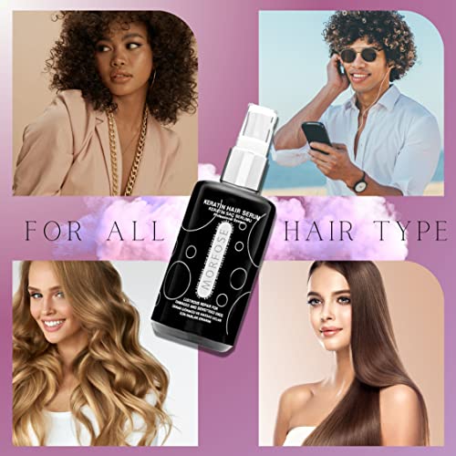 Morfose Ossion Keratin Hair Serum, Silky-Smooth And Manageable Locks, Promotes Shiny, Healthy And Strong Hair, Reduces Frizz, Split-Ends And Breakage, 75 Ml #TOP5