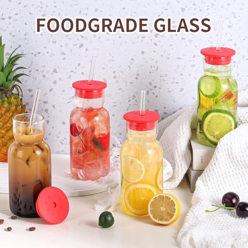 Save 29% on 17 oz Glass Cups with Lid and Straw (2 Pack) - Image 3