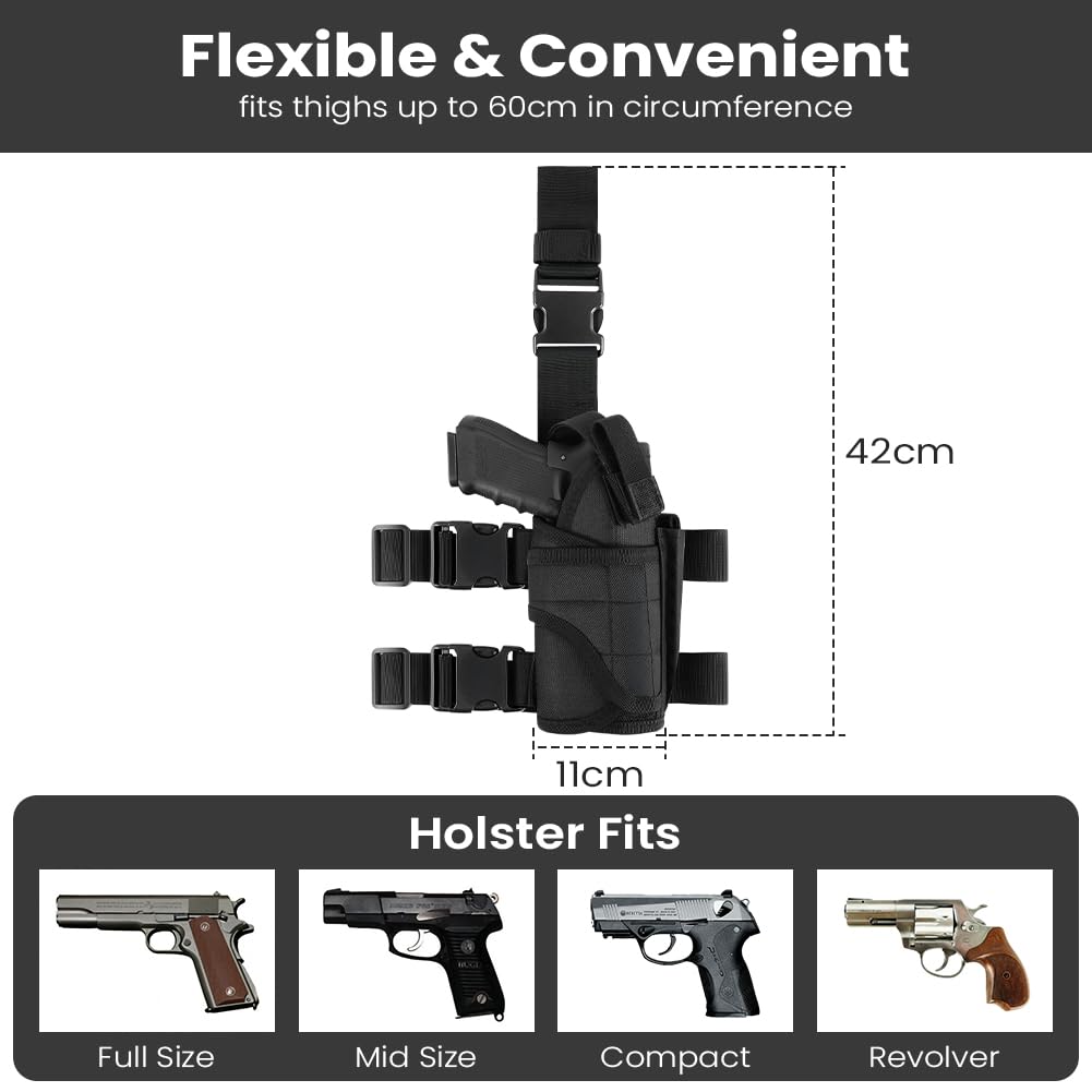 ACEXIER Universal Tactical Molle Pistola Fondina Pistola Fondina Pistola Regolabile per 9mm G ACEXIER Universal Tactical Molle Pistola Fondina Pistola Fondina Pistola Regolabile per 9mm G