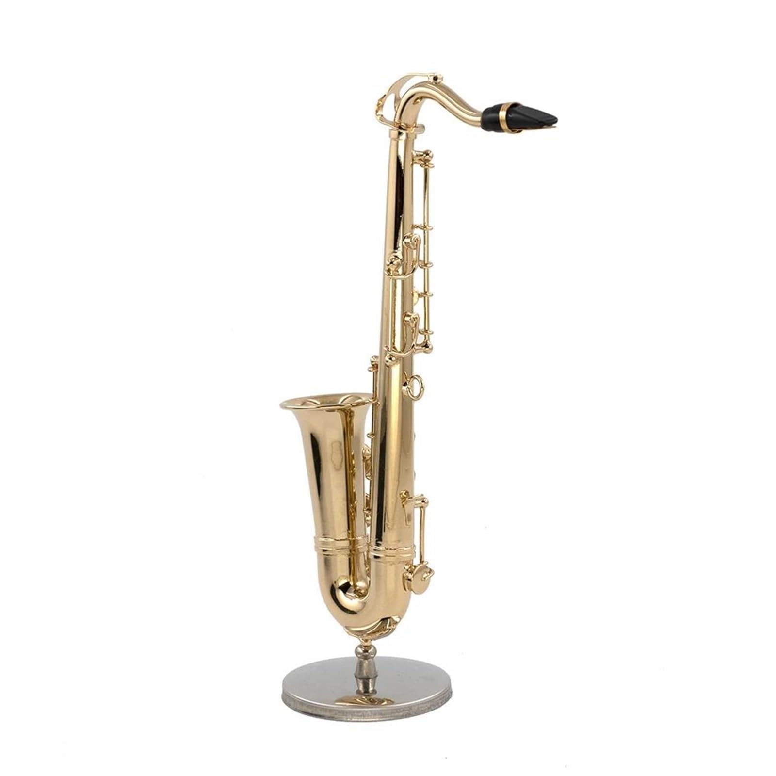 Saxofón Tenor En Miniatura De Cobre Modelo Accesorios Musicales Decorativos(14cm)