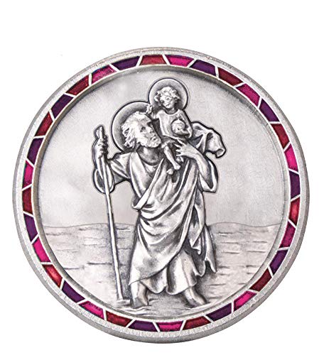 Fritz Cox - Medalla de San Cristóbal de Licia
 para coche con borde de mosaico