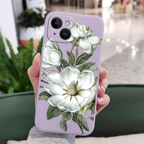 Coque iPhone 15 antichoc avec doublure microfibre douce fleurie - 3