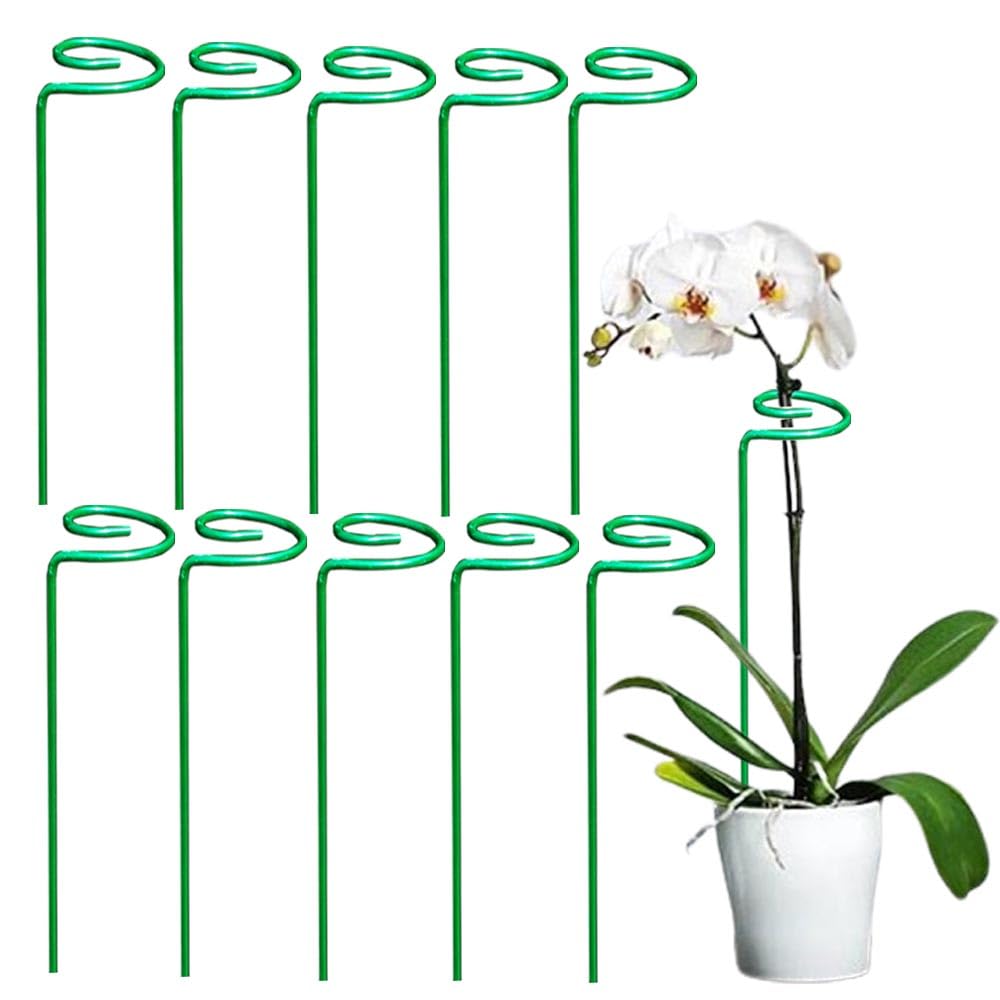 Elegent Home Plant Support Stacks (Pack of 10) Garden Stick Rod Metal Stakes Straightener Support Tomato (Pack of 10) (B0CHQPNGXL) Amazon Price History, Amazon Price Tracker