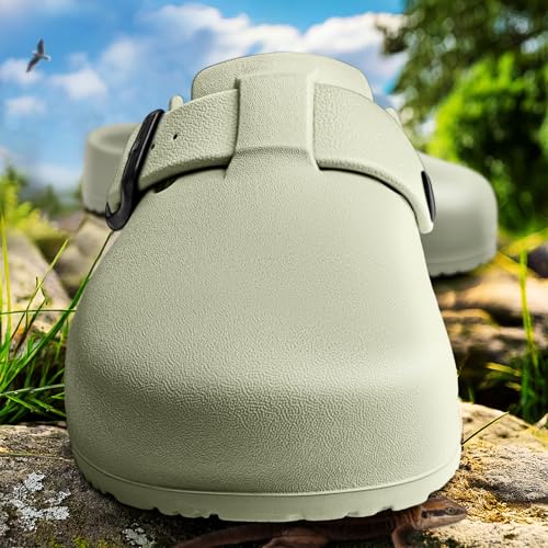 Image of KEMISANT Women Clogs,Comfortable Mules Sandals Slippers Nurse Garden Shoes Unisex for Men Cushioned Support