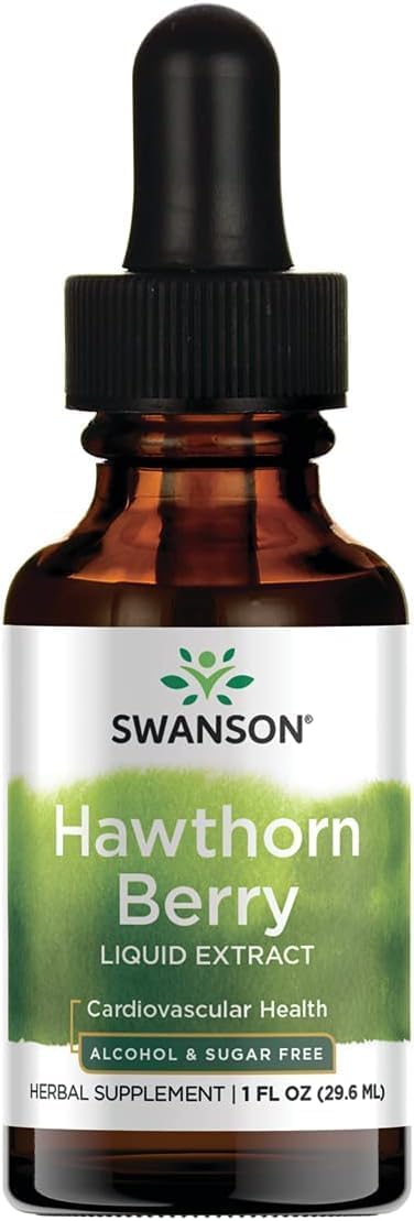 Swanson Hawthorn Berry Alcohol-Free Liquid Extract, 1 fl oz 1 Fl Oz (Pack of 1)