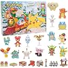 Pokemon 2025 Holiday Christmas Advent Calendar 24 Piece Gift Playset - Officially Licensed - Includes 2 Pikachu, Bulbasaur, Charmander & More - 16 Toy Figures & 8 Accessories - Kids, Boys, Girls - 4+
