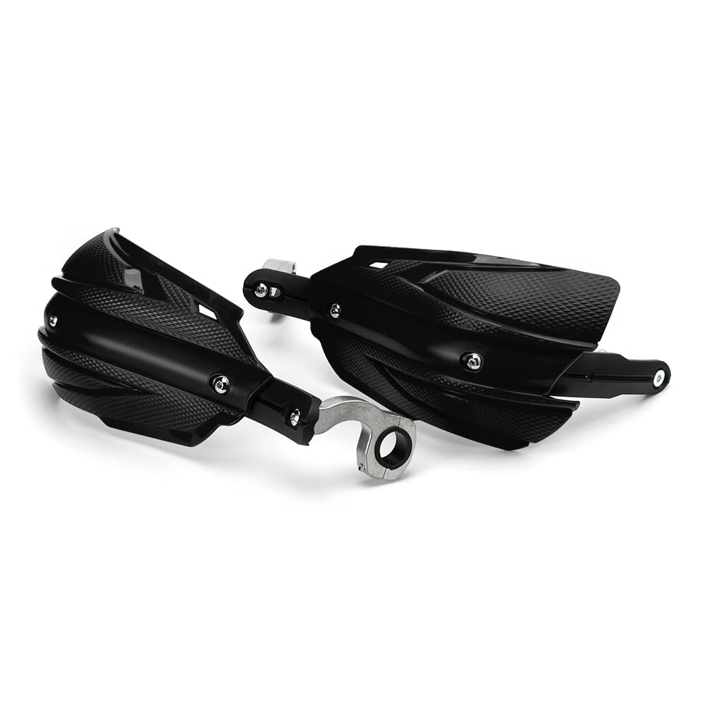 Protège-Mains Moto Universel, 7/8 in (22 mm) ~11/8 in (29 mm) Adapté Aux Motos Tout-terrain et Aux ATVS, Compatible avec Yamaha YZ250 YZ250F TW200 XT250 XR650L (Noir)