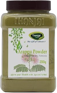 """Thanjai Natural Arappu Powder / Albizia Amara 250g (Jar) | 100% Natural, Sun-Dried Herbal Hair Wash & Bath | Traditiona... Price In India
