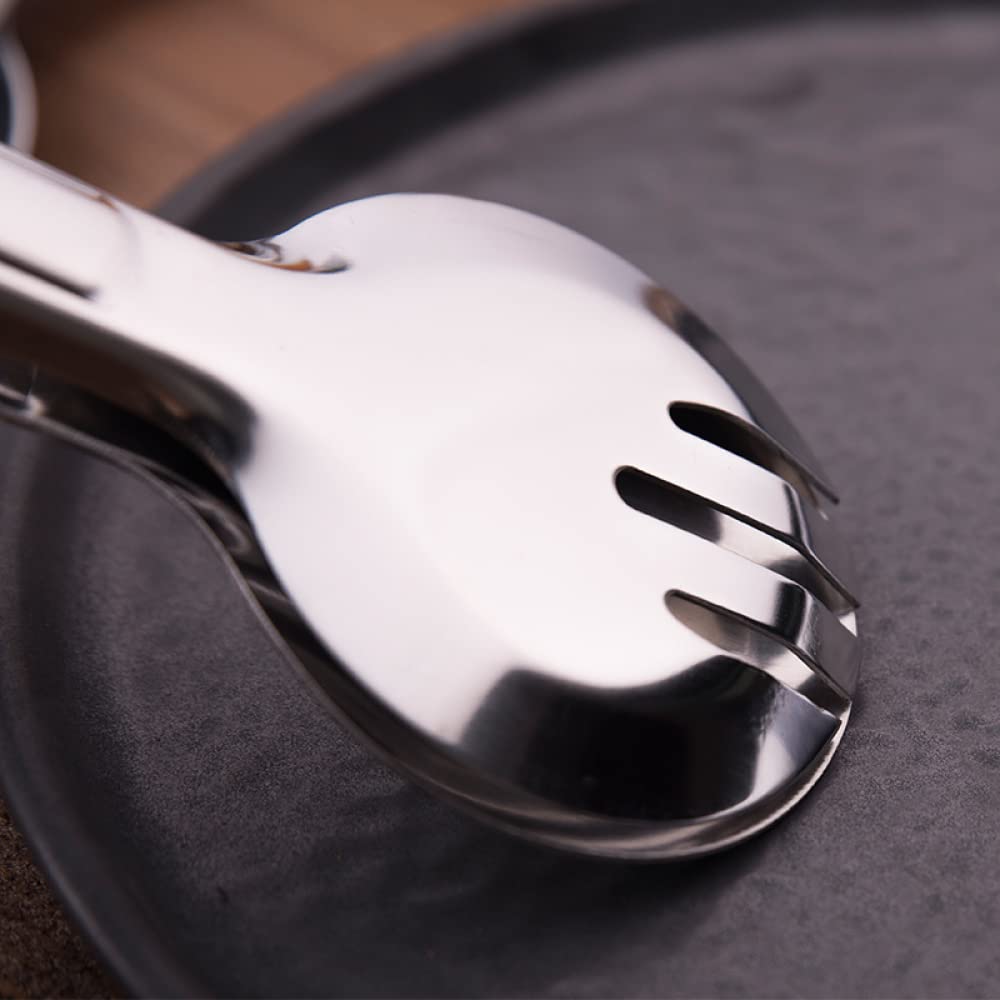 Pinze in acciaio inox, per barbecue, insalata, bistecca, antiscivolo, utensili da cucina per buffet