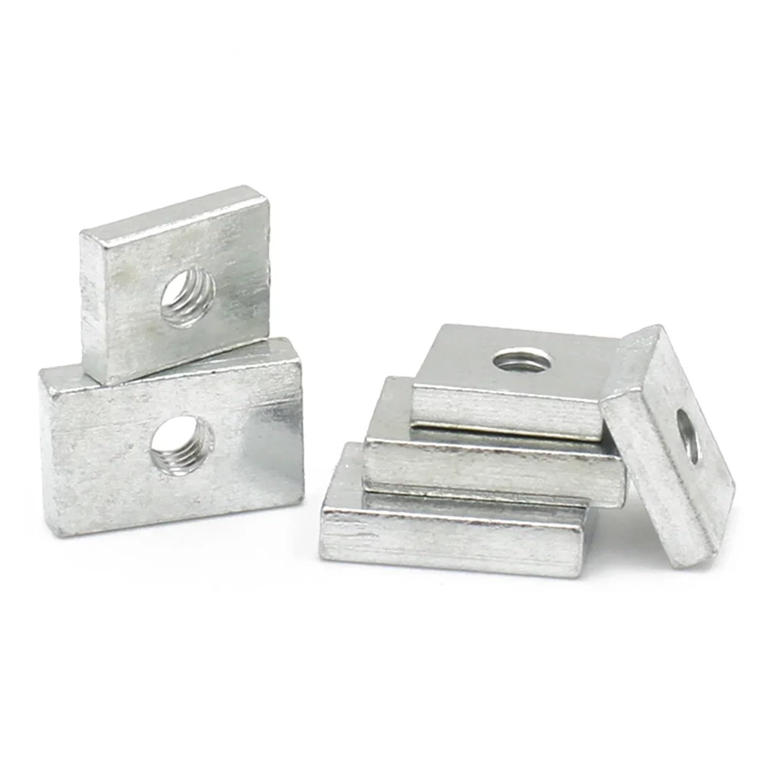 Rechteckmutter 10–50 Stück Vierkantmuttern M3, M4, M5, M6, M8, Rechteckmuttern, dünne Gleitblockmuttern, Zubehör for Aluminiumprofile(10pcs,M8x25x15x5)