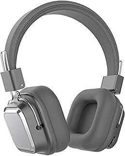 سماعة فوق الأذن الاذن بلوتوث بسلك SD-1003 ذات وضع مزدوج 5 AUX TF FM - لون رمادي