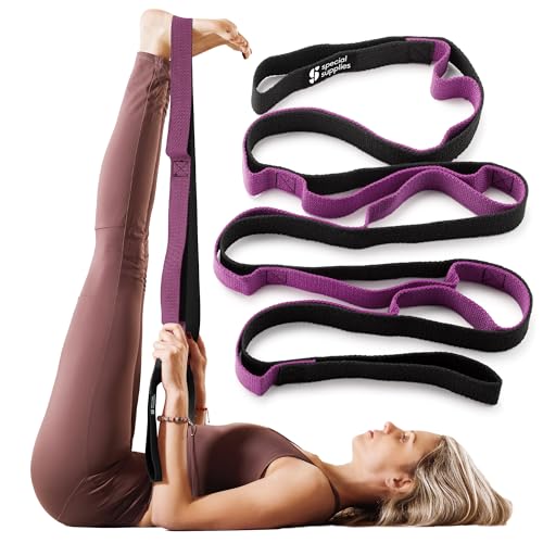 SPECIAL SUPPLIES Yoga Strap for Stretching, Stability Training, Fitness, Flexibility,