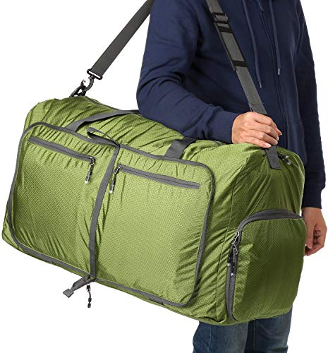 Duffel Bag 80L, Foldable Gym Bag for Men Women Duffle Bag Lightweight for Travel Sports