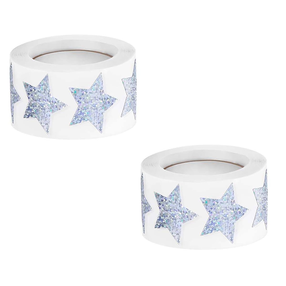 Muiltvoe Pack Of 1000 Silver Stickers Stars 2.5Cm Glitter Stickers Self Adhesive Stars Star Reward Sticker For Classroom Teacher Accessories