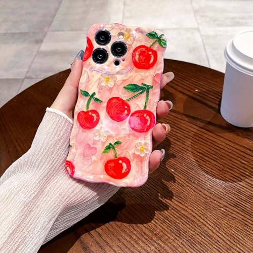 Coque iPhone 14 Pro Max laser esthétique avec grip ondulé anti-chute