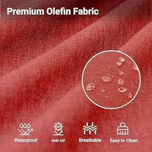 Patio Furniture Set 5 Pieces Outdoor Sectional Sofa Couch with Chairs Ottomans and Thick Cushions All Weather Wicker Rattan Patio Conversation Set Wine Red