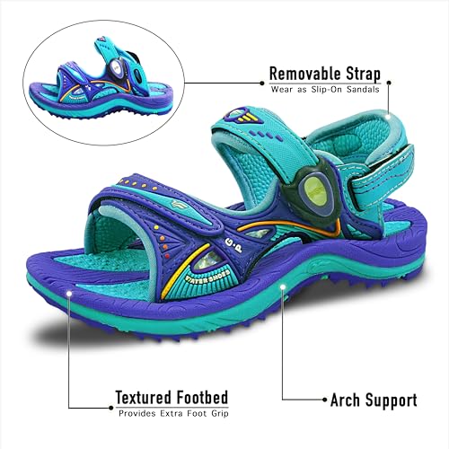 Image of Gold Pigeon Shoes Easy SNAP LOCK Outdoor Water Kids Toddler Sandals for Girls & Boys. Everyday, Vocation, Pool, Summer, Beach Essentials.