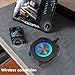 Portable Bluetooth Speakers, RGB Lights TWS Speakers，Wireless IPX5 Waterproof Mini Speaker with Loud Stereo Sound,15 Hours Playtime, Rechargeable Battery, Black.