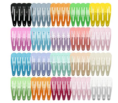 Hair Clips for Girls, No Slip Metal Snap Hair Barrettes,Cute Candy Color Hair Pins for Teens Children Kids Women Adults 80Pcs