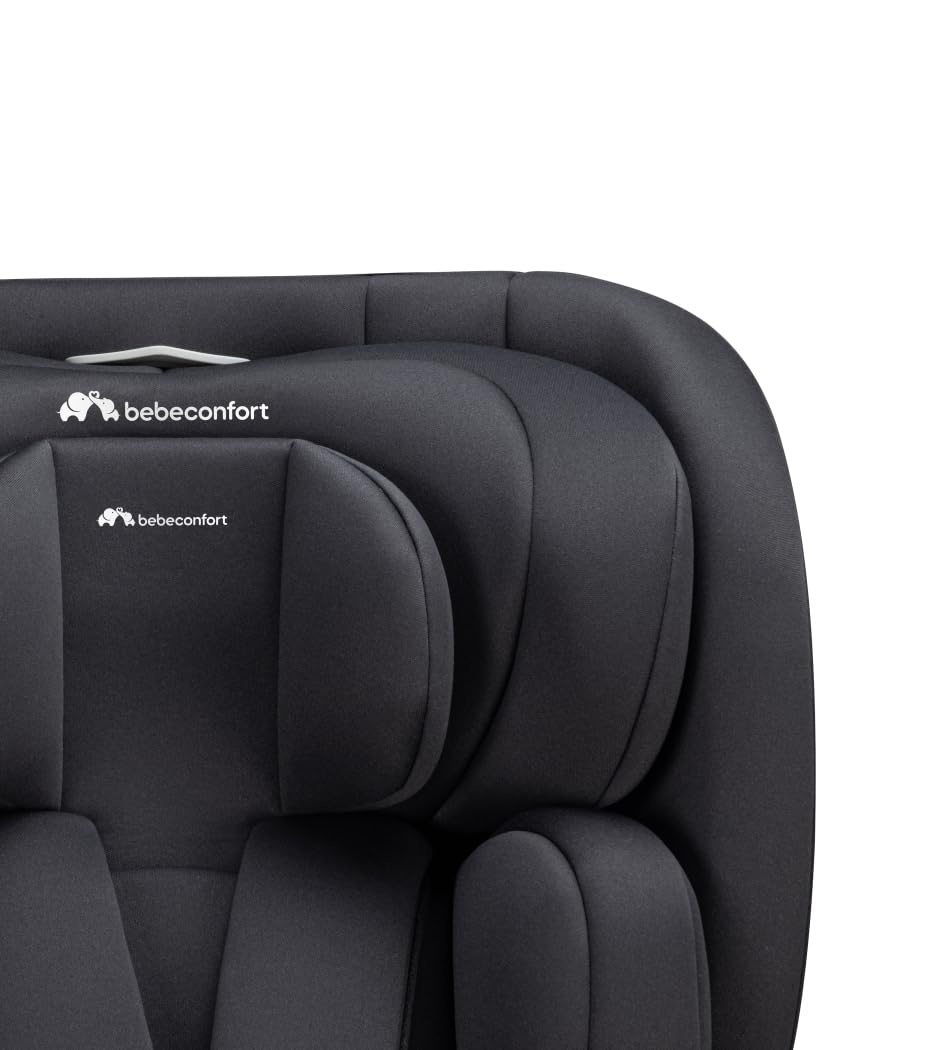 Bebeconfort Artemis 360 i-Size, Autositz 360 drehbar, 0–12 Jahre, 40–150cm, ISOFIX Kindersitz, Stützbein-Installation, 360-Grad-Drehung, 8 Liegepositionen, 12 Kopfstützenpositionen, Mineral Black