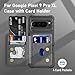 iMangoo for Google Pixel 9 Pro XL Case Wallet with Card Holder 4 Credit Card Slots Shockproof Anti Drop PU Leather TPU Edge Kickstand Phone Cover Double Magnetic Clasp Flip Purse Sleeve Black