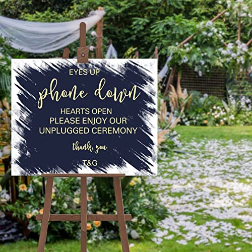 Panneau de calligraphie personnalisé fête prénatale et mariage 50,8x76,2