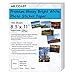 Milcoast Glossy Full Sheet 8.5" x 11" Waterproof Adhesive Bright White Photo Paper - 200 GSM Weight, Inkjet/Laser Printer Compatible - 100 Sheets