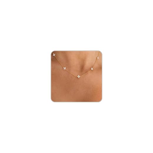 Dainty Silver Gold Necklaces for Women Cute Station Choker Simulated Diamond Necklace Simple Layering CZ Necklace Trendy Jewelry Gifts