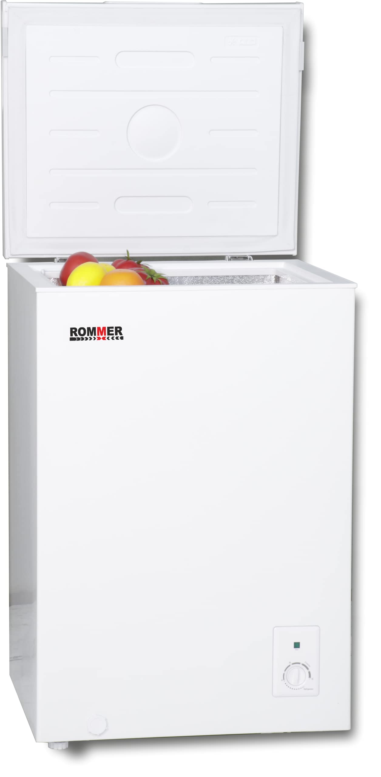 Congelador Horizontal Rommer MF 100 Dual Coolong, Clase F, 99 litros, 84x55x48
