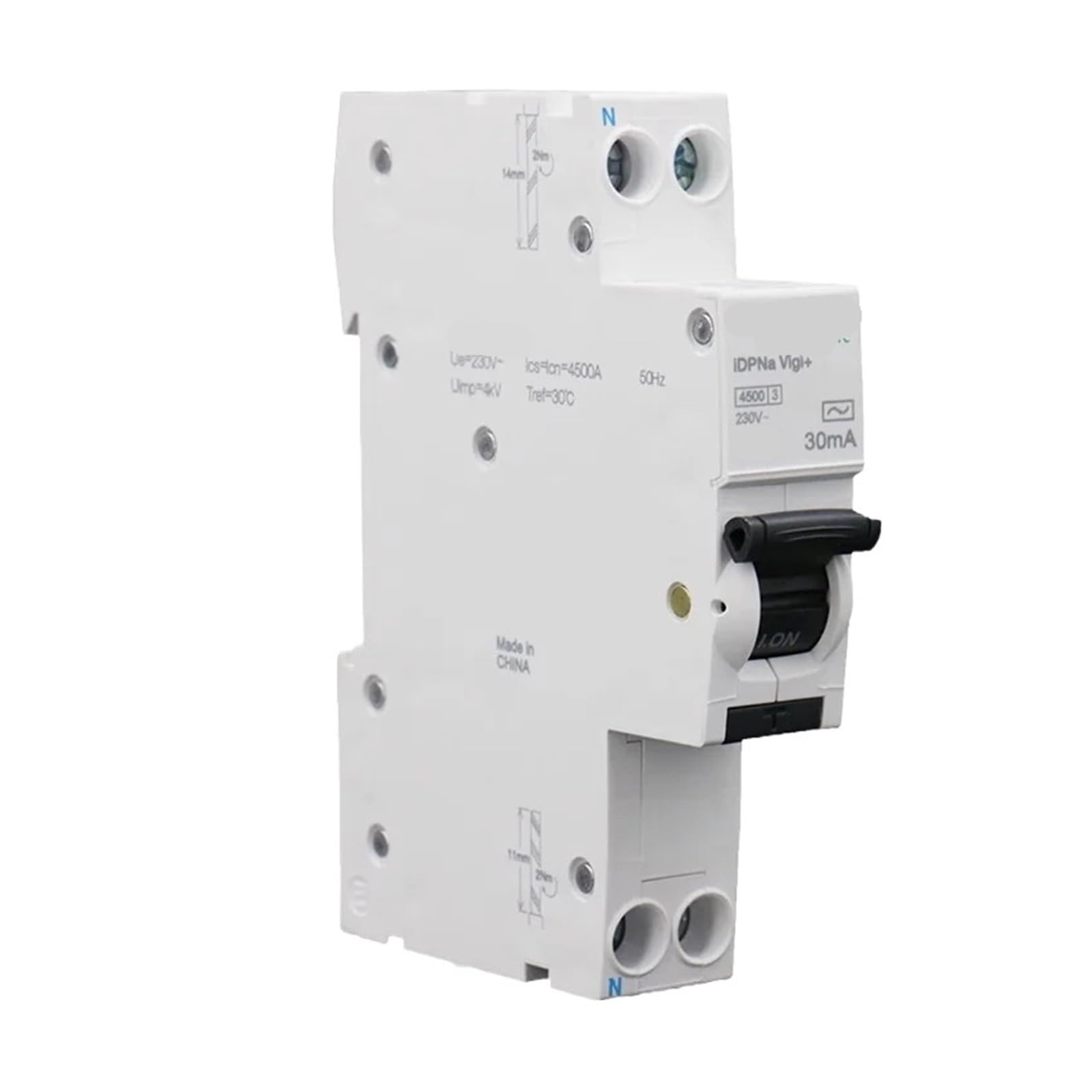 Interruttore differenziale monoblocco 1P+N A9 Generazione IDPNa Doppio Ingresso Doppia Uscita 10/16/20/25/32A(20A)