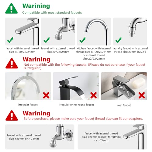 Pure Take QUANZHOU ISLAY TECHNOLOGY CO., LTD. Water Filter For Sink Faucet,1080° Rotating Tap Extender thumb #2