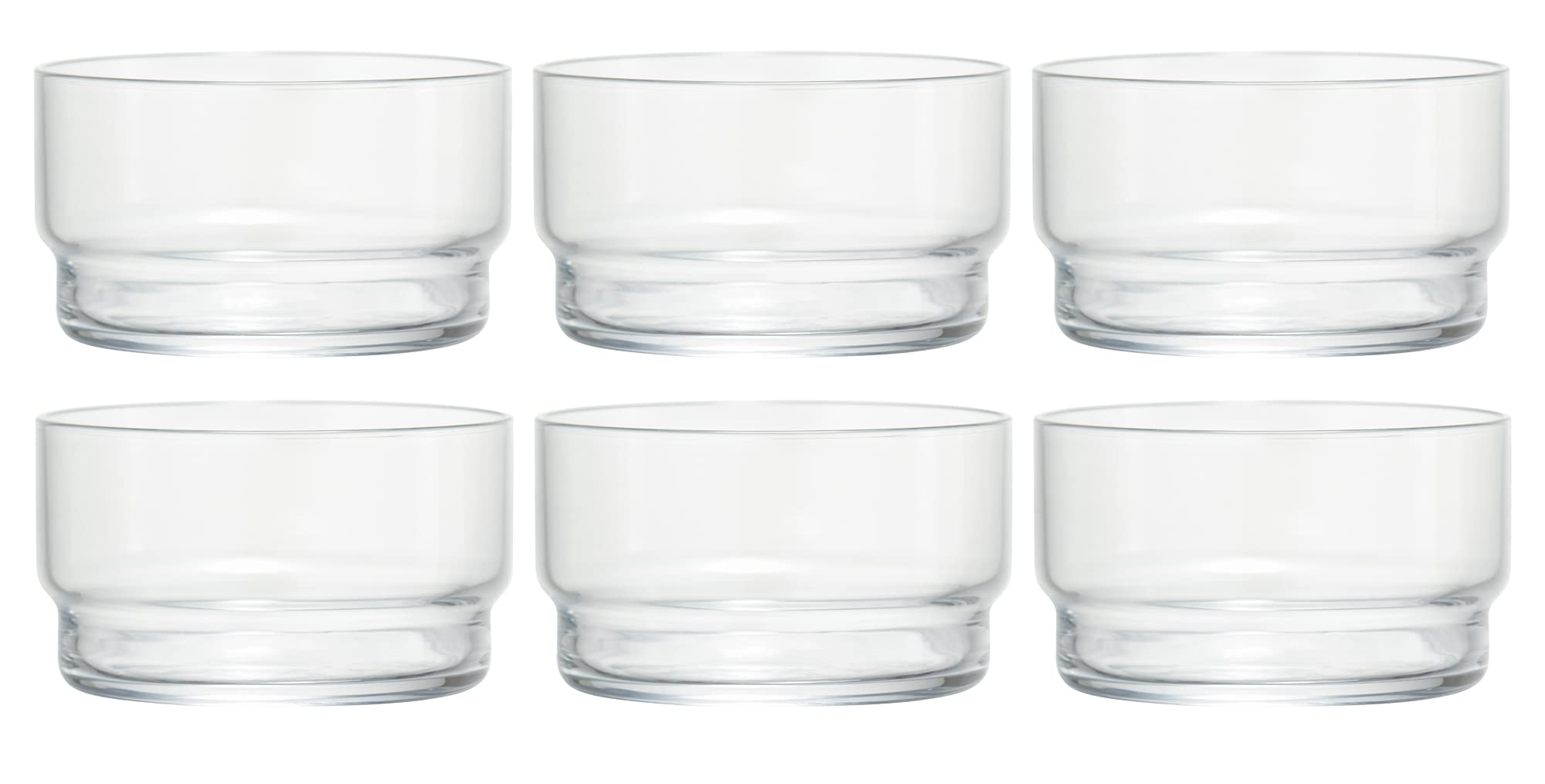 Toyo Sasaki Glas B-21130CS Amuse Cup Fino Spülmaschinenfest Made in Japan 115ml bruchfest 6er Set