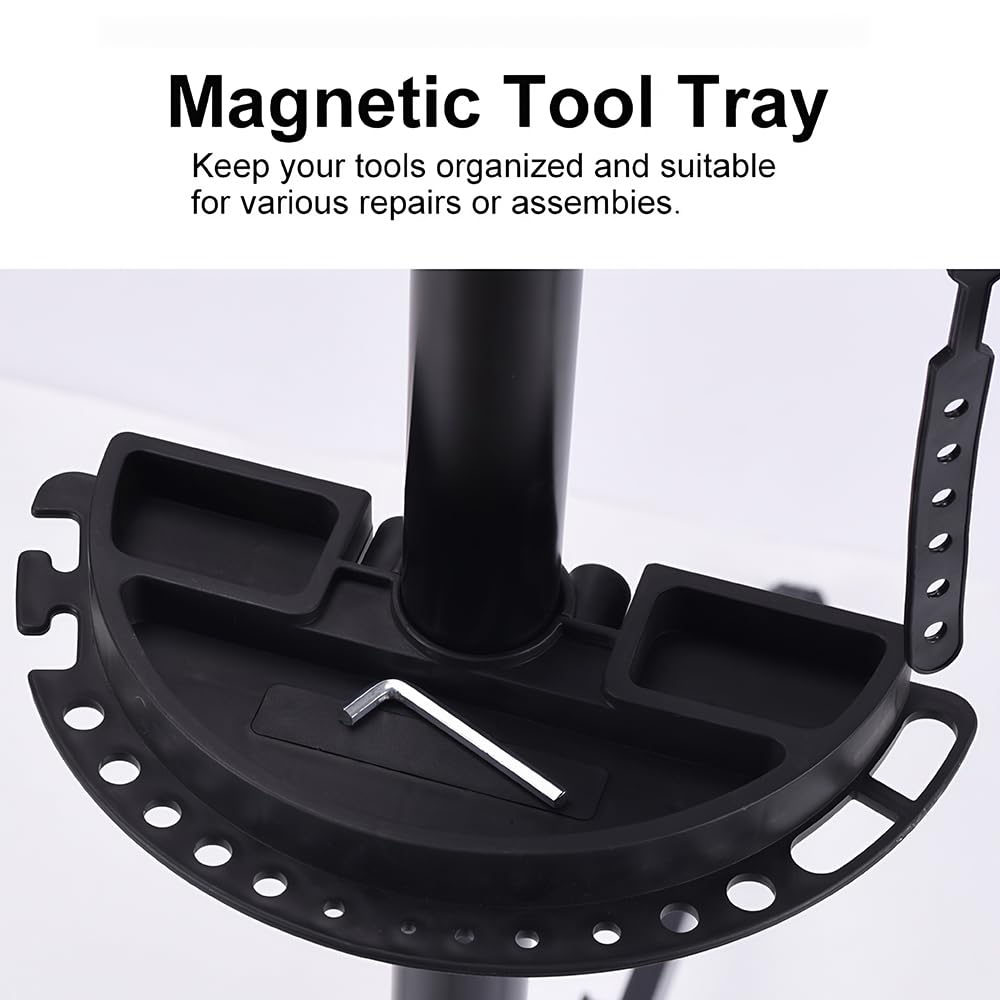 Support de réparation de vélo avec plateau à outils, hauteur réglable