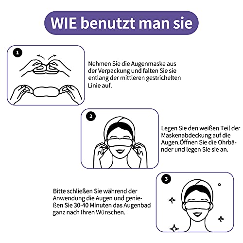 Maschera per gli occhi a vapore per occhi secchi