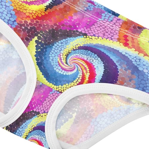 Swirling Colorful Dots Toddler Girls's Underwear 2T 202c16334