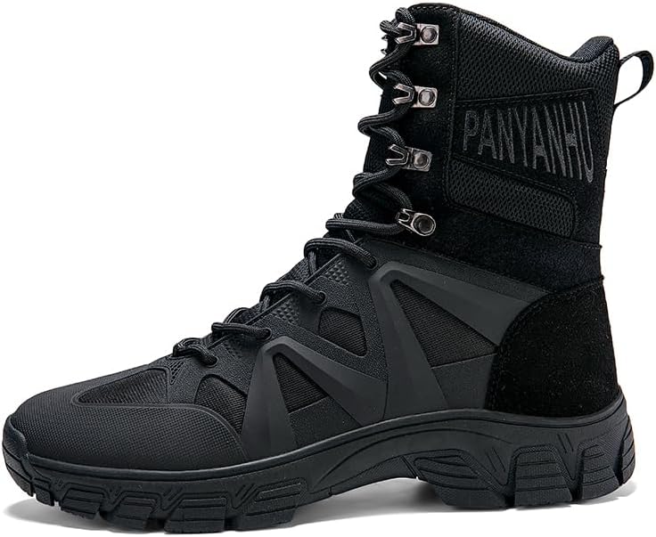 Military Tactical Boots for Men Combat Army Boots with Lightweight Waterproof Boots for Hiking Motorcycle Riding
